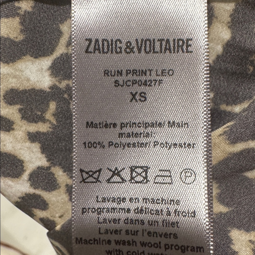 ZADIG & VOLTAIRE Run Satin Leo Dress - Picture 7 of 7
